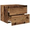 vidaXL Bedside Cabinet Old Wood 50 x 39 x 41 cm Engineered Wood