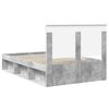vidaXL Bed Frame Concerte Grey 135 x 190 cm Solid Pine Wood
