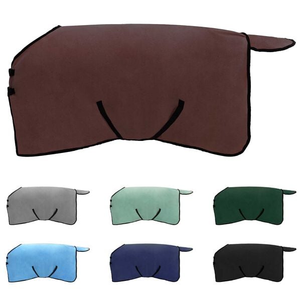 vidaXL Horse Blanket Full Dark Brown Polyester