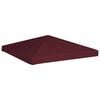 vidaXL Gazebo Top Cover 310 g/m&sup2; 3x3 m Bordeaux