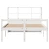 vidaXL Bookcase Bed without Mattress White 120x200 cm Solid Wood Pine