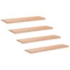 vidaXL Stair Treads 4 pcs 120 x 25 x 2 cm Natural Solid Beech Wood