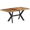 vidaXL Dining Table 140x70x75 cm Solid Acacia Wood