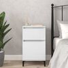 vidaXL Bedside Cabinet High Gloss White 40x35x70 cm