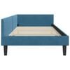vidaXL Corner Bed Frame with Headboard Blue 90 cm x 190 cm Velvet