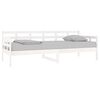 vidaXL Day Bed without Mattress White Solid Wood Pine 80x200 cm