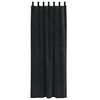 vidaXL Blackout Curtains 2 pcs Black 140 x 225 cm Velvet
