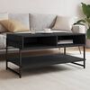 vidaXL Coffee Table Black 90x50x45 cm Engineered Wood