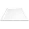 vidaXL Rectangular ABS Shower Base Tray White 80x120 cm