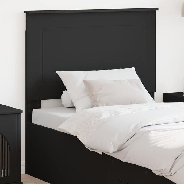 vidaXL Headboard Black Oak 80 cm Engineered Wood