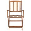vidaXL Folding Outdoor Chairs 6 pcs Solid Acacia Wood