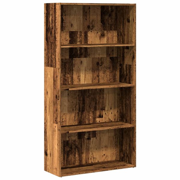 vidaXL Bookcase Old Wood 80x30x152 cm Engineered Wood