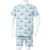 Kids' Pyjamas with Short Sleeves Light Blue 140