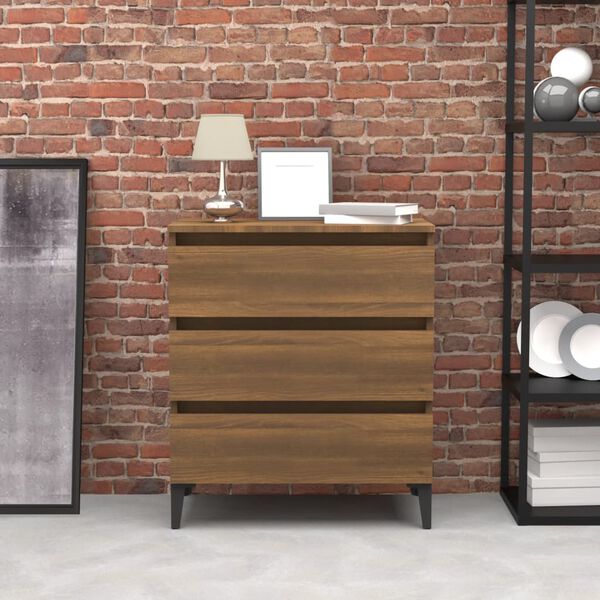 vidaXL Sideboard Brown Oak 60x35x69 cm Engineered Wood