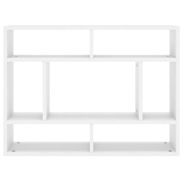 vidaXL Wall Shelf White 75x16x55 cm Engineered Wood