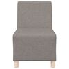 vidaXL Modular Sofa Unit Armless 2 pcs Taupe 55 x 74 x 82 cm Fabric