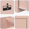vidaXL File Cabinet Pink 45.5 x 42 x 139 cm Cold-Rolled Steel
