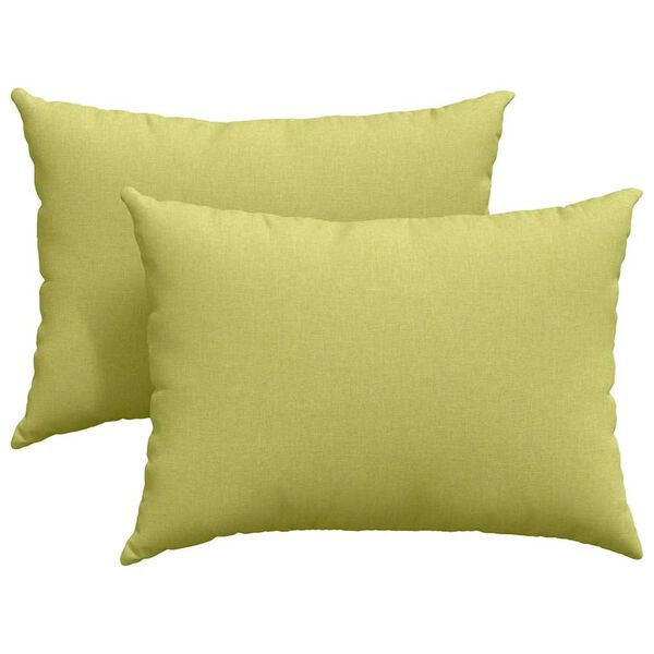 vidaXL Sofa Pillows 2 pcs Light Green 70 x 50 cm Fabric