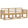 vidaXL Outdoor Sofa Set 3 pcs White Solid Acacia Wood