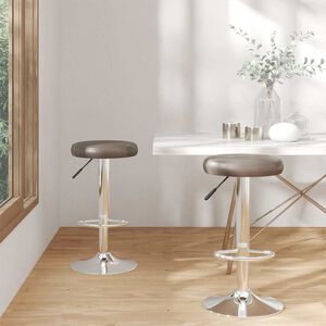 vidaXL Bar Stools 2 pcs Brown Faux Leather