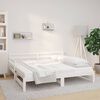 vidaXL Pull-out Day Bed without Mattress White 2x(80x200)cm
