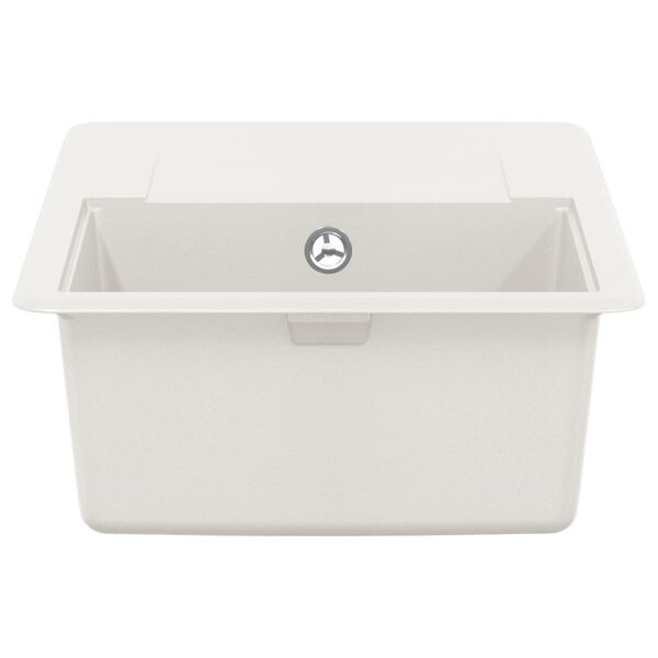 vidaXL Sink White 670 x 460 mm 80% Quartz and 20% Resin