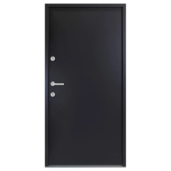 vidaXL Aluminium Front Door Anthracite 110x207.5 cm