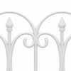 vidaXL Lawn Edgings 17 pcs White 10 m PP