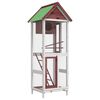 vidaXL Bird House Mocha 60x58,5x160 cm Solid Wood Pine