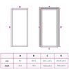 vidaXL Interior Door Slim Black 83x201.5 cm Tempered Glass and Aluminium