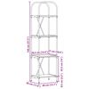 vidaXL Bookshelf Grey Sonoma 40 x 30 x 146 cm Engineered wood