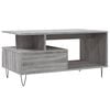 vidaXL Coffee Table Grey Sonoma 90x49x45 cm Engineered Wood