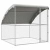 vidaXL Dog Kennel Silver 2 x 2 x 2 m Galvanised steel