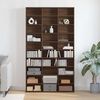 vidaXL CD Cabinet Brown Oak 102x23x177,5 cm Engineered Wood