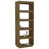vidaXL Book Cabinet/Room Divider Honey Brown 60x35x167 cm Solid Pinewood