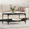 vidaXL Coffee Table Black Oak 82 x 50 x 40 cm Engineered Wood