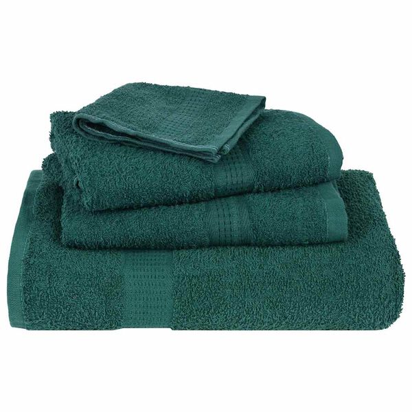 vidaXL 8 Piece Towel Set Green 360 gsm 100% Cotton