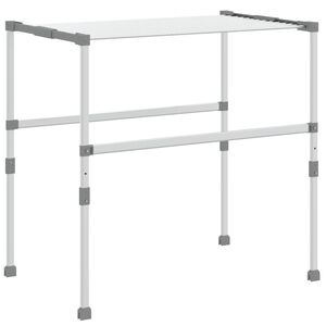 vidaXL Laundry Dryer 83x(50-55)x(40-85) cm Aluminium