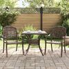 vidaXL Garden Table Set 3 pcs Bronze Cast Aluminium