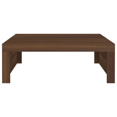 vidaXL Coffee Table Brown Oak 100x100x35 cm Engineered Wood