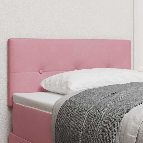 vidaXL Headboard with Headboard Pink 80 cm Faux Leather