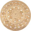 vidaXL Area Rug Braided Design Jute 150 cm Round