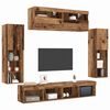 vidaXL TV Cabinet Set Wall-mounted 6 pcs Old wood Engineered wood