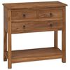 vidaXL Sideboard Natural 79 x 35 x 80 cm Solid Teak Wood