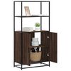 vidaXL Highboard Brown Oak 68x35x139 cm Engineered Wood and Metal
