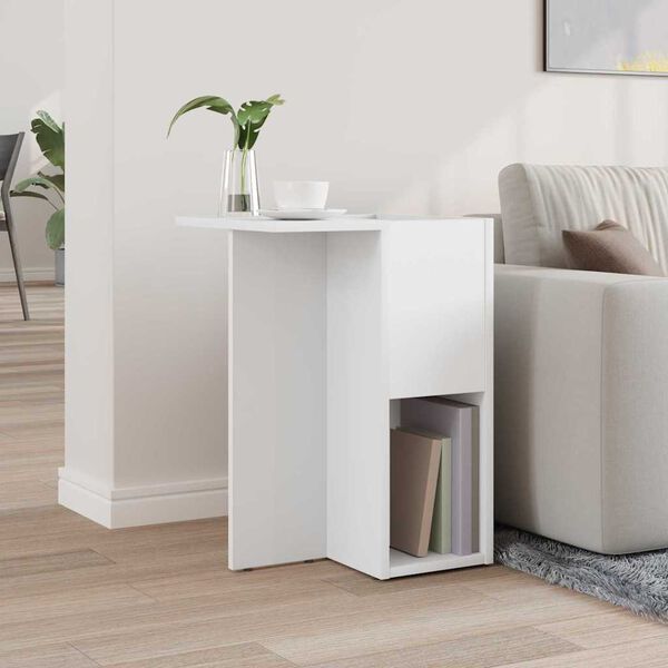 vidaXL End Table White 35 x 40 x 55 cm Engineered Wood