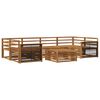 vidaXL Outdoor Sofa Set 7 pcs Natural Solid Acacia Wood