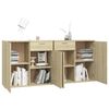 vidaXL Sideboard Sonoma Oak 160x36x75 cm Engineered Wood