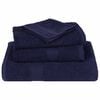 vidaXL 12 Piece Towel Set "FROGN" Navy Blue 100% Cotton