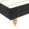 vidaXL Bed Frame without Mattress Dark Grey Burlap 135x190 cm Double